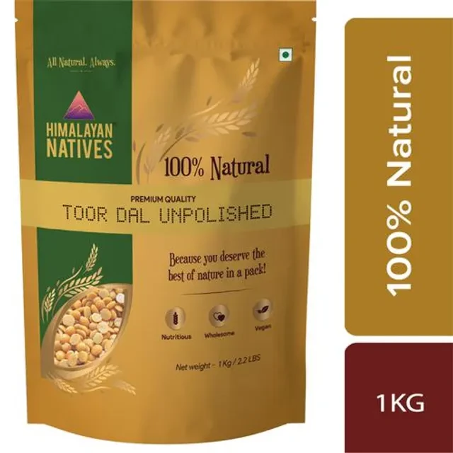Himalayan Natives Toor Dal - Unpolished, 1 kg-1.webp